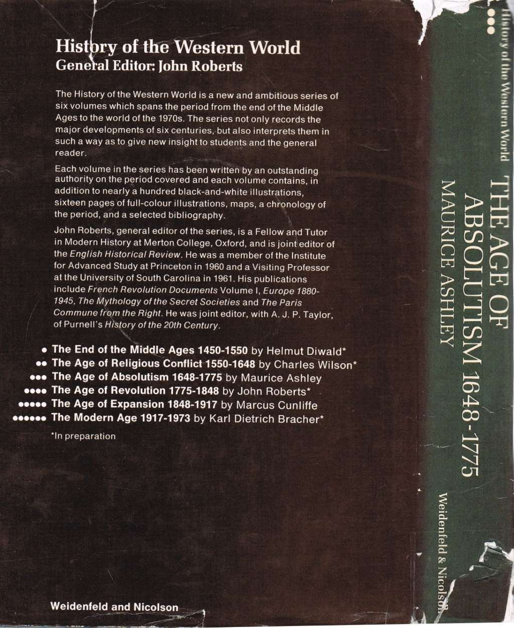 Age of Absolutism, 1648-1775 (History of Western World S.)