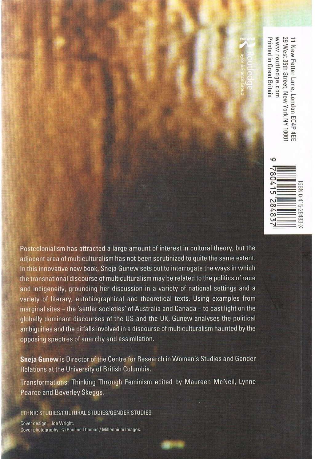 Haunted Nations: The Colonial Dimensions of Multiculturalisms (Transformations)
