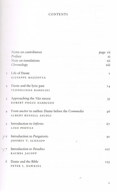 The Cambridge Companion to Dante (Cambridge Companions to Literature)