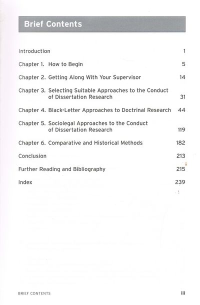 Writing Law Dissertations: An Introduction and Guide to the Conduct of Legal Research