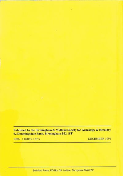 Midland Genealogical Directory 1991