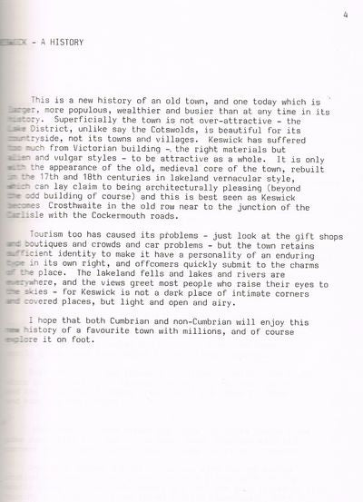 History of Keswick by JOhn Burges
