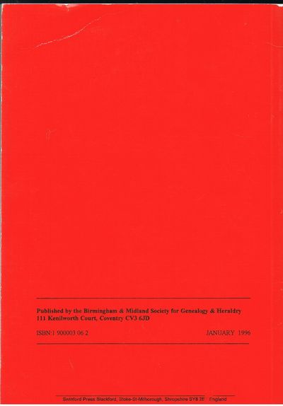 Midland Genealogical Directory 1996