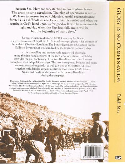 Glory is No Compensation: The Border Regiment at Gallipoli, 1915