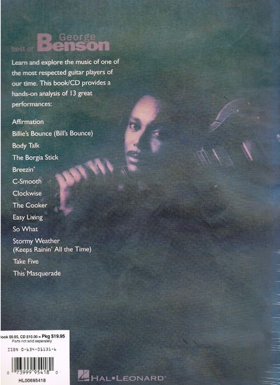 Best of George Benson: A Step-By-Step Breakdown of His Guitar Styles and Techniques [With CD Includes Full-Band Examples of All Exercises] (Signature Licks): Guitar Signature Licks