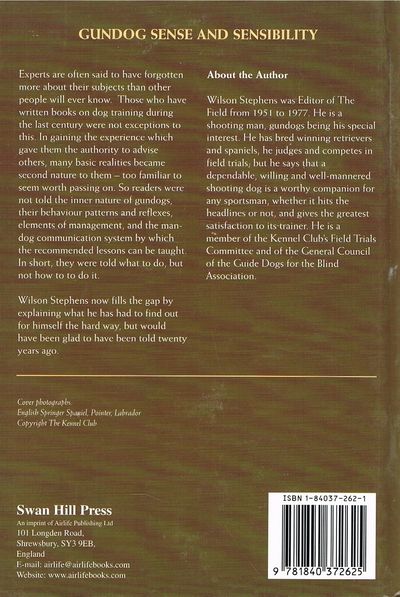Gundog Sense and Sensibility