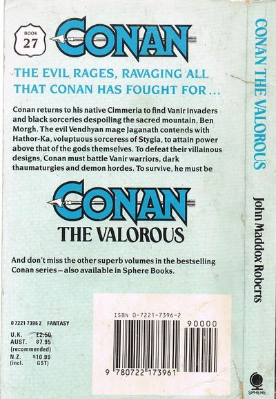 Conan the Valorous by John Maddox Roberts (Book 27 Sphere)