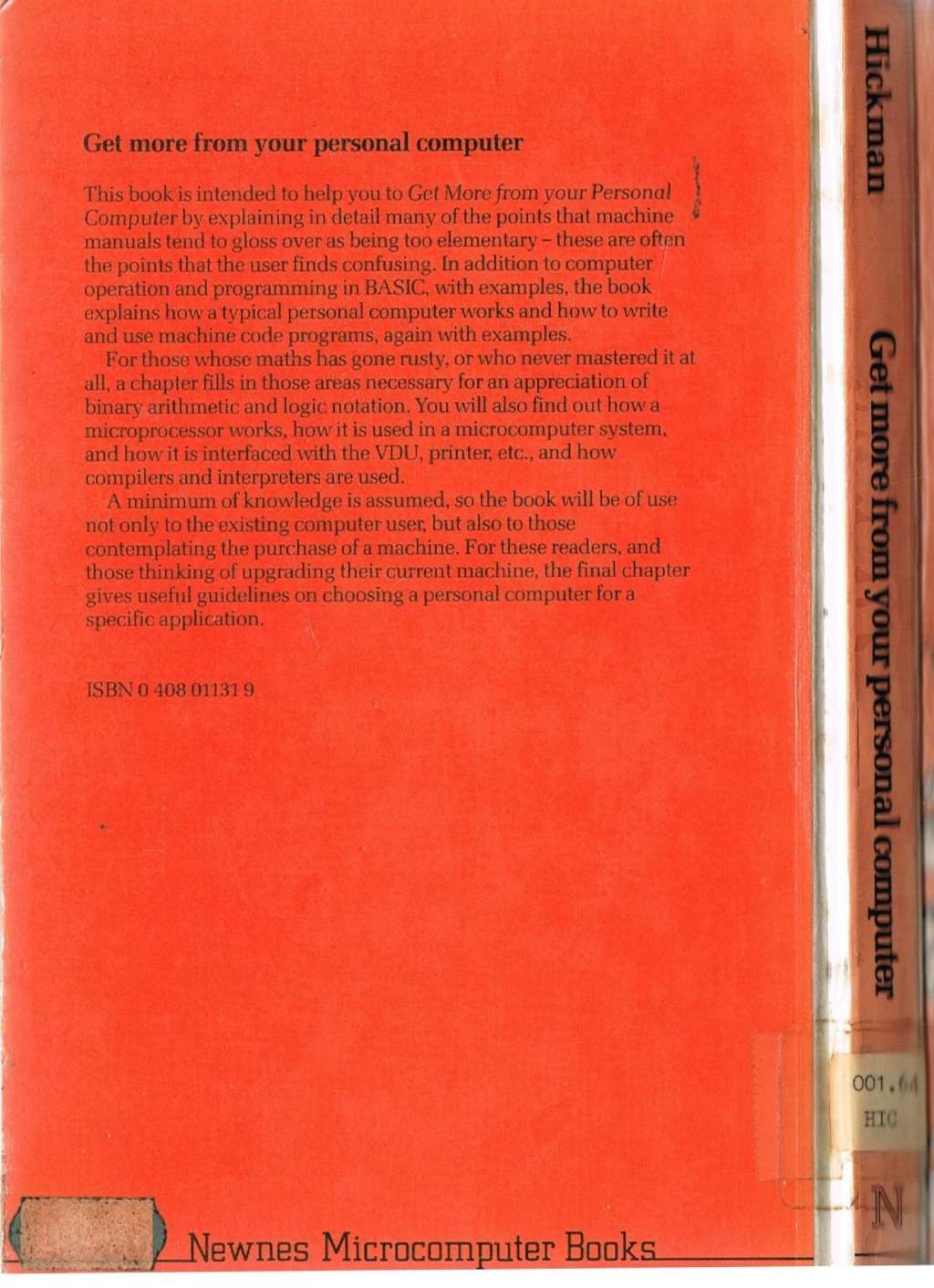 Get More from Your Personal Computer (Newnes microcomputer books)