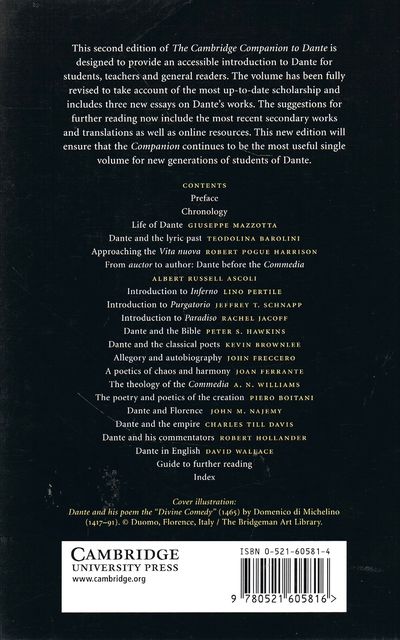 The Cambridge Companion to Dante (Cambridge Companions to Literature)
